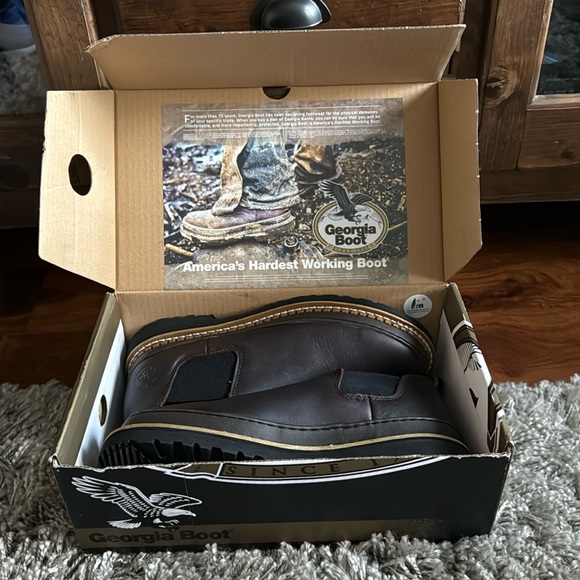 Georgia Boot Romeo Brown Rugged Work Boots - Picture 6 of 7